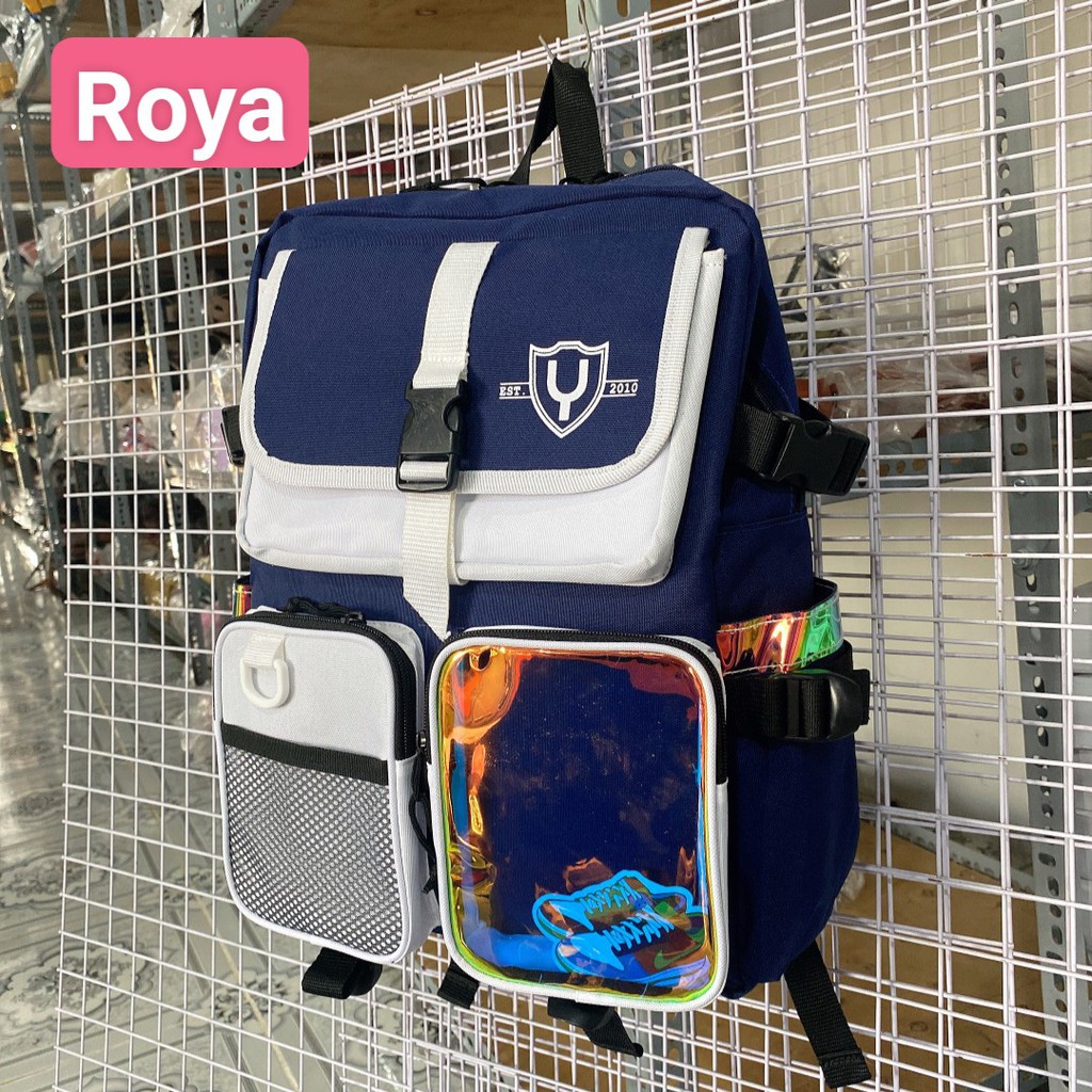 Balo đi học YM01 Balo Unisex Phản Quang Nam Nữ 7 Màu Mẫu Hot Hè 2021 Cực Cool Phong Cách Cá Tính StreetStyle Chất Chơi