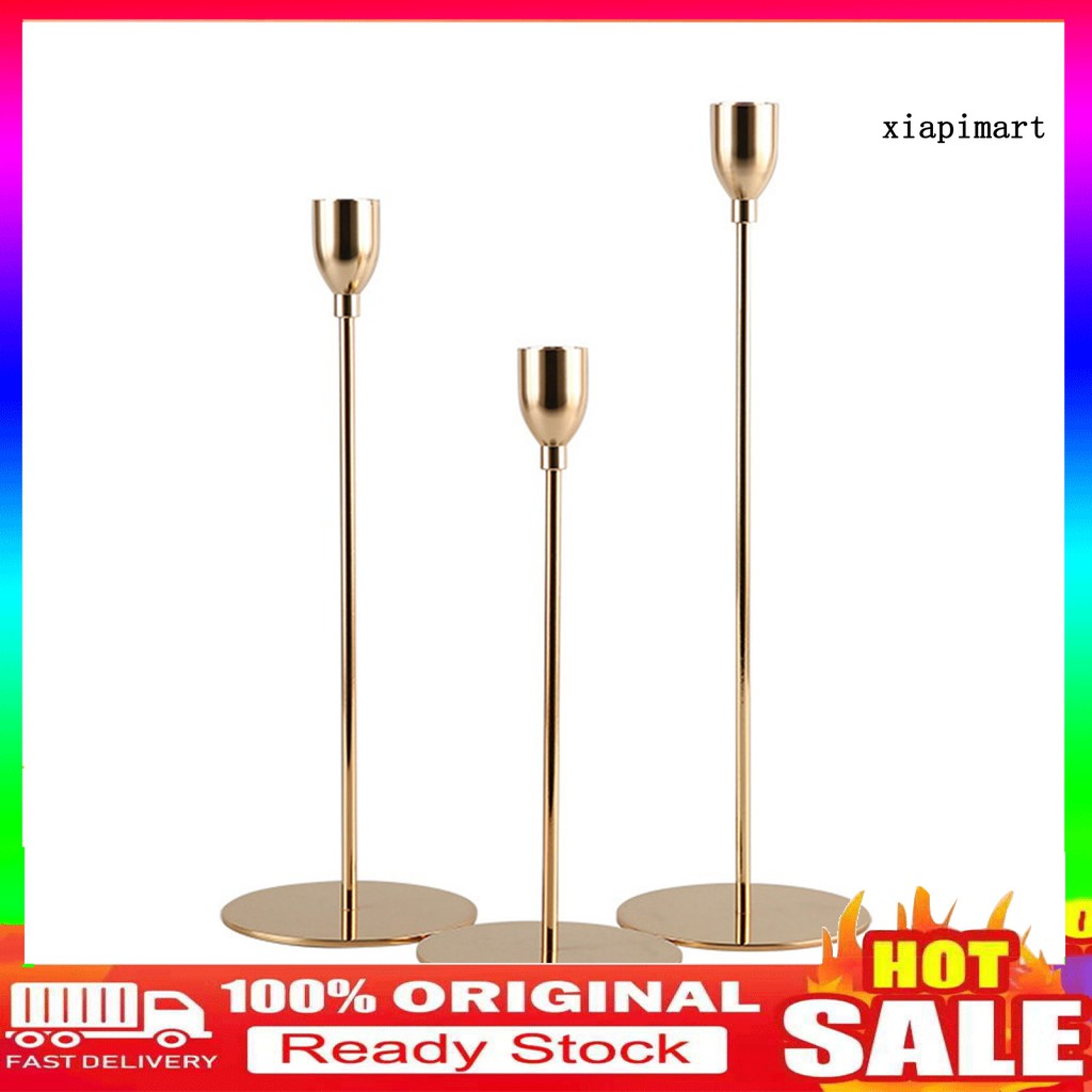 Chân Nến Kim Loại Trang Trí Tiệc Cưới Lãng Mạn