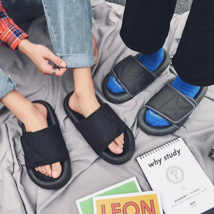 Dép nam và nữ bánh mì, quai dán, đế êm, chống nước, hot trend 2022