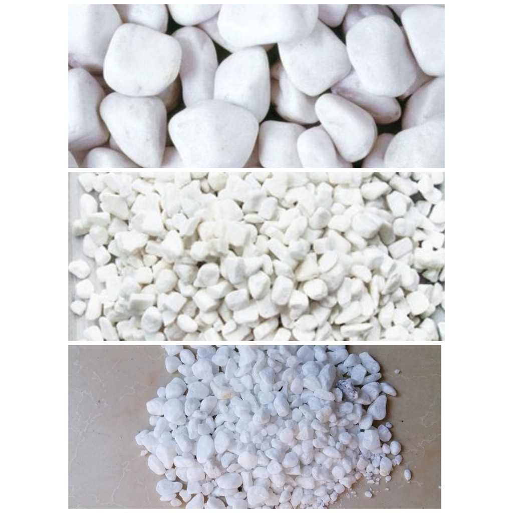 Sỏi Trắng Trang Trí Hồ Cá - Phụ Kiện Bể Cá- 1Kg