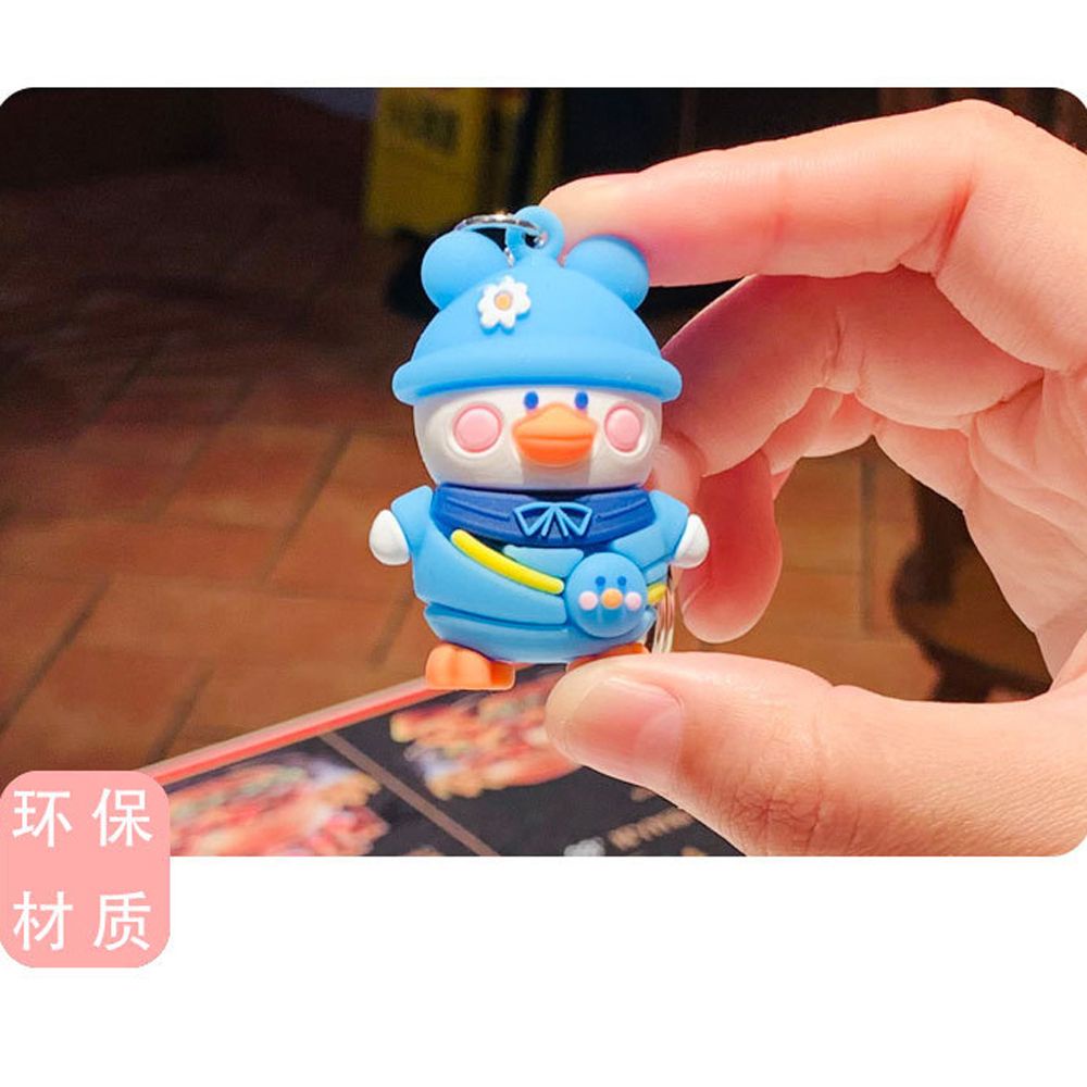 Móc khóa gắn búp bê vịt vàng dễ thương dùng làm quà tặng