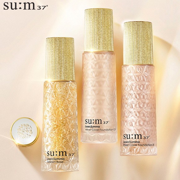 Bộ Kem nền nhung lì bền màu che phủ hoàn hảo Su:m37 Losec Summa Velvet Foundation (Màu 01 Sắc da sáng)