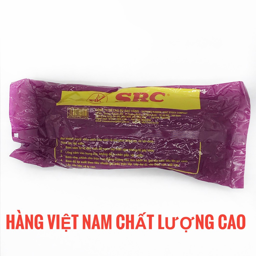 Săm Ruột xe đạp nhôm Sao Vàng SRC 27X1-3/8 , đầu vòi 48mm, Sản xuất tại Việt Nam