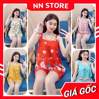 Đồ bộ đùi nữ mặc nhà chất kate mềm mát in hình hoạt hình dễ thương BKT239 bộ kate đùi