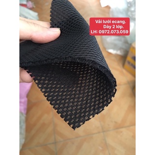 Vải lưới bọc ê căng loa, chắn bụi loa -  DÀY 2 LỚP - Màu Đen