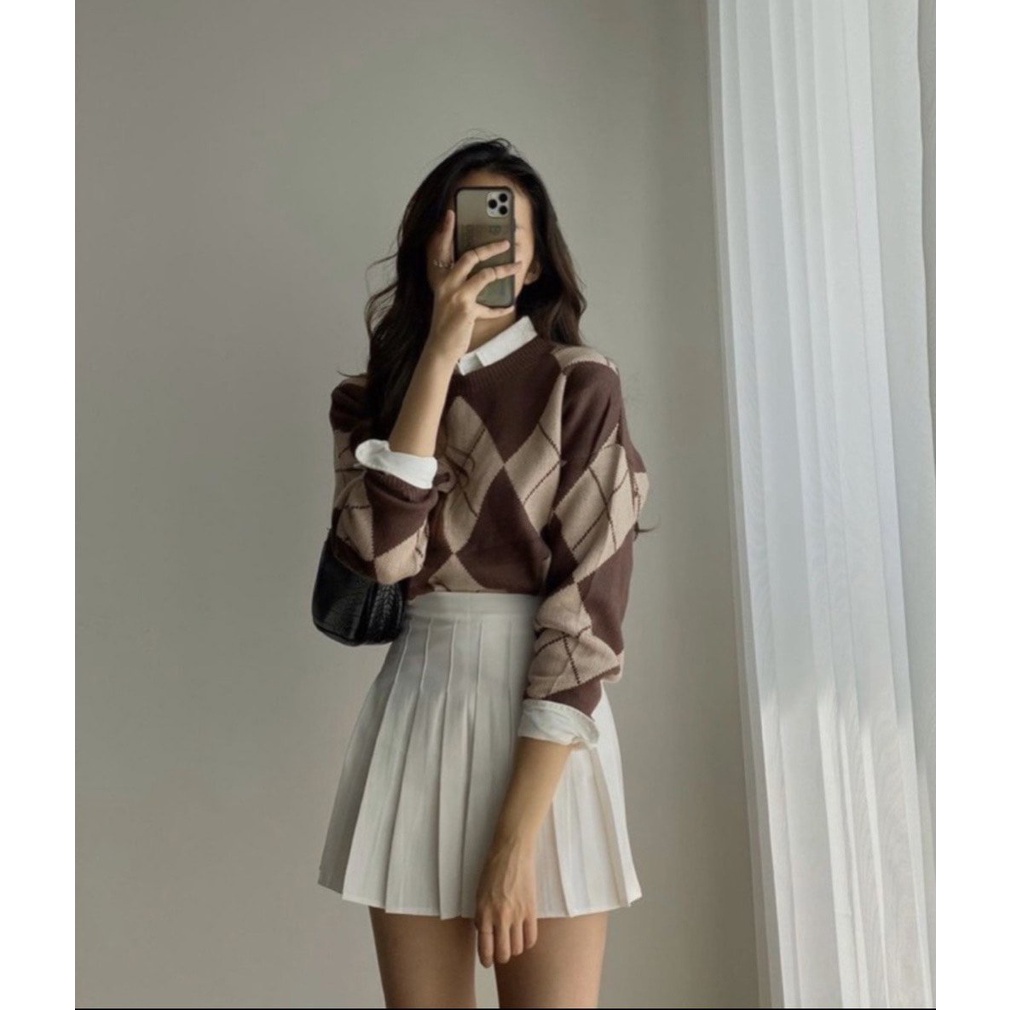 Chân váy tenis, chân váy xếp ly