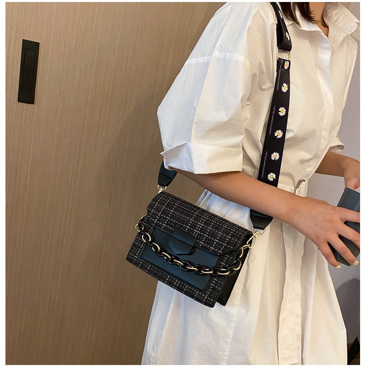 Túi đeo chéo nữ mini phối màu Fashion & Bag 90202 | BigBuy360 - bigbuy360.vn