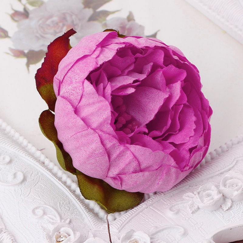 Bộ 5 Bông Hoa Mẫu Đơn Nhân Tạo Trang Trí Nội Thất