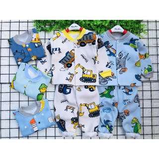 Bộ nỉ bông cài cúc cho bé 3-13kg