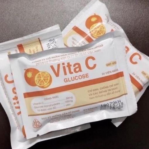 Viên ngậm vitamin C - Vita C Glucose gói 24 viên ngậm