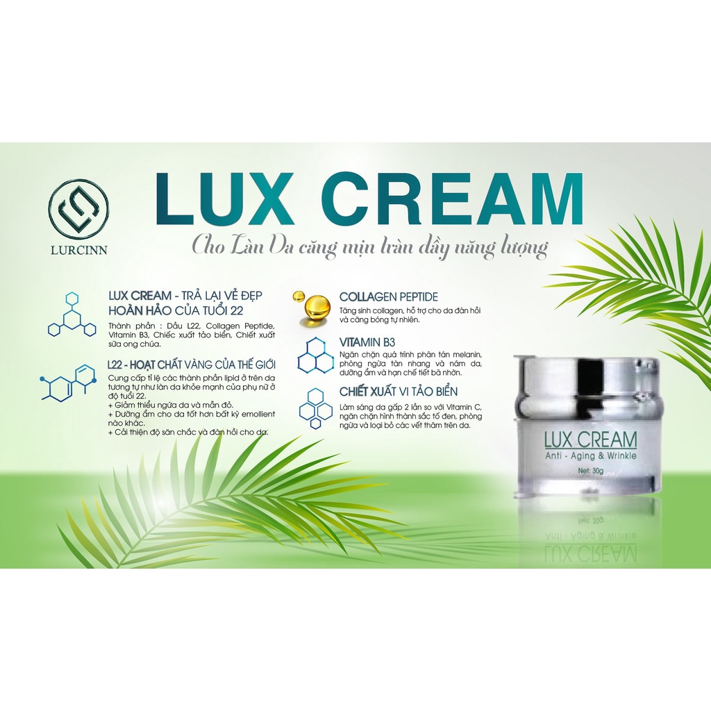 Kem dưỡng Chống lão hóa LURCINN LUX Cream 30g