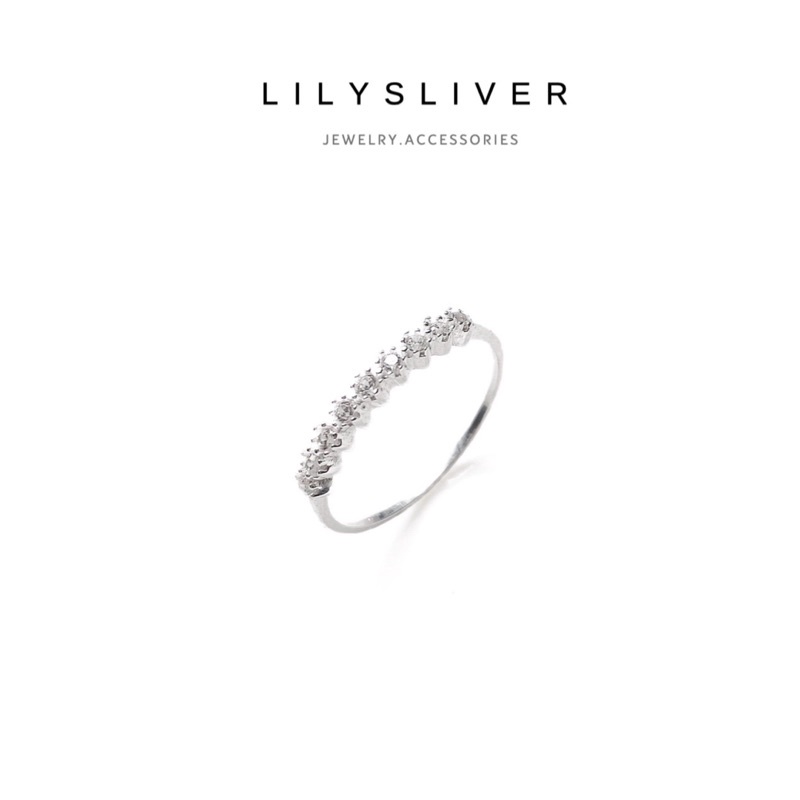Nhẫn bạc đá chất liệu bạc ta - Lily