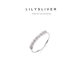Nhẫn bạc đá chất liệu bạc ta - Lily