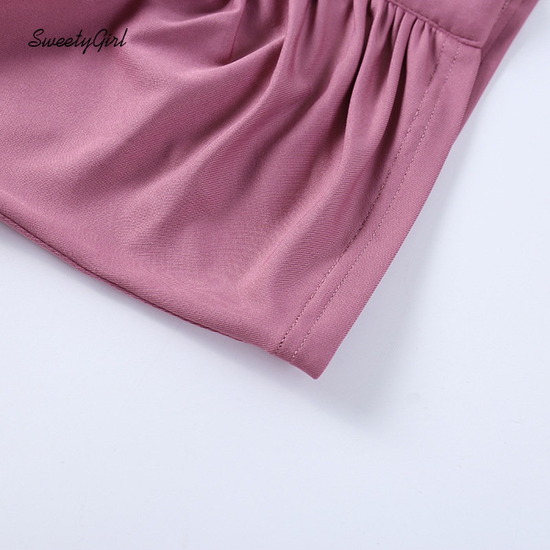 Áo Thun Tay Dài Cổ Chữ V Cắt Sâu Màu Trơn Phối Khóa Kéo Thời Trang 2022 Cho Nữ