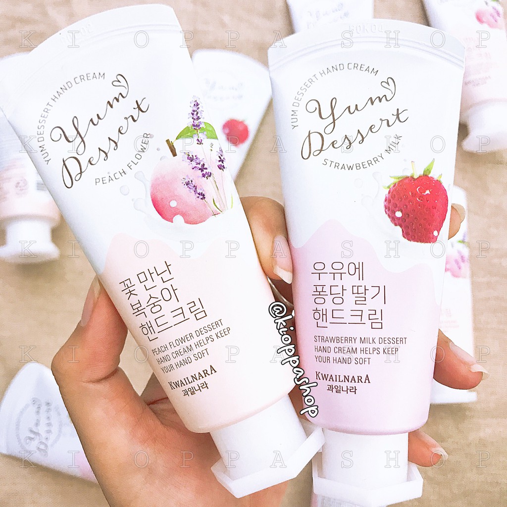 Dưỡng da tay hàn quốc mềm mịn sữa chua KWAILNARA Yum Dessert Hand Cream