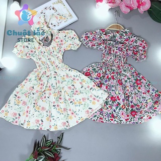 [SALE] Váy Bé Gái Kate Lụa Nhún Eo 12kg Đến 25kg