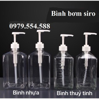 Bình bơm siro có vòi pump