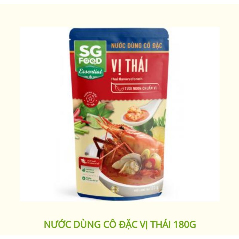 NƯỚC DÙNG CÔ ĐẶC VỊ LẨU THÁI,THÁI CHAY,HẢI SẢN 150G