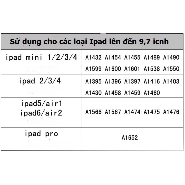 Bao da bàn phím bluetooth cho Ipad 2,3,4,5,6 /Ipad Air1,Air 2/Ipad pro/Máy tính bảng các loại-- hàng_bền xịn _bán lỗ xả