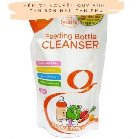 NƯỚC RỬA BÌNH SỮA WESSER (GÓI 500ML)