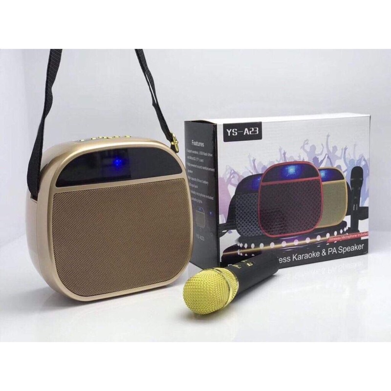 Loa Bluetooth Karaoke MiNi,Kèm Micro Không Dây