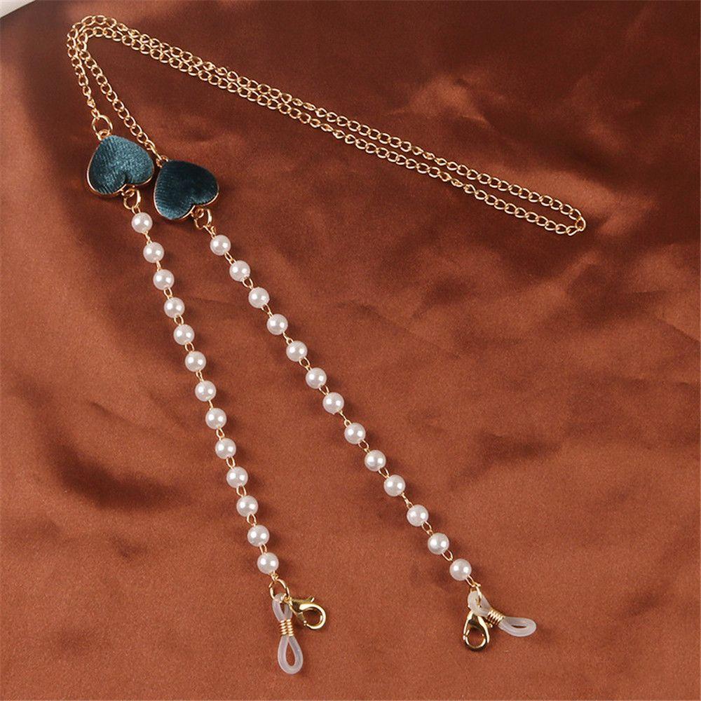 ESPO Dây Giữ Mắt Kính Hình Trái Tim Bằng Nhung Chống Thất Lạc Thời Trang Cổ Điển