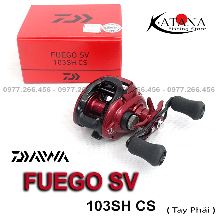 Máy câu ngang Daiwa Fuego SV 103SH/SHL CS