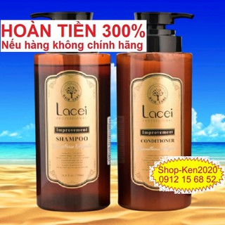 Cặp dầu gội xả hoàn hình Lacei Improvement 750ml x2
