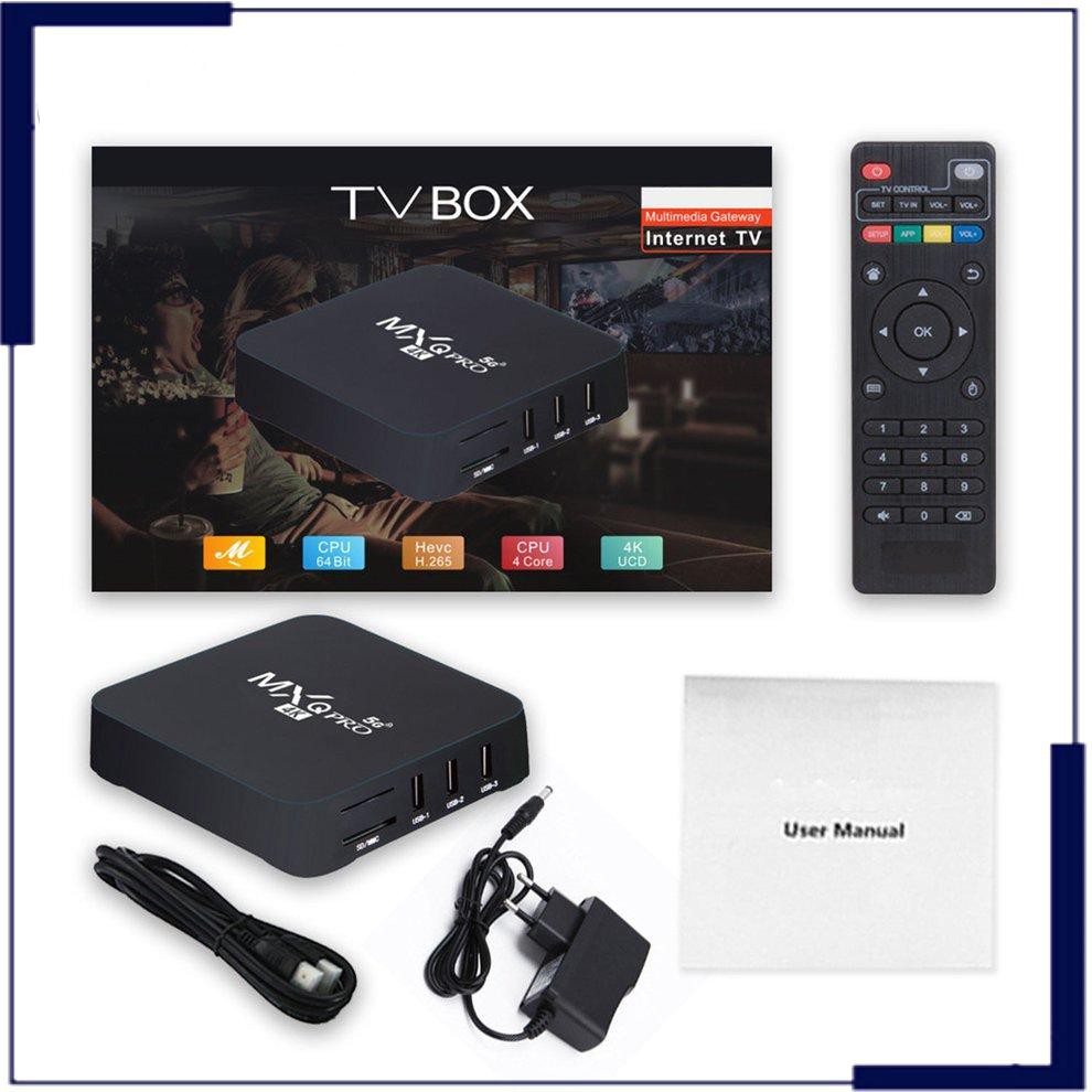 Đầu Mxqpro 5g 4k Tv Box Thông Minh Kết Nối Wifi