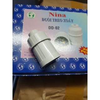 Đuôi đèn xoáy treo Nina E27 dùng cho các bóng led, bóng U, ... đuôi xoáy E27
