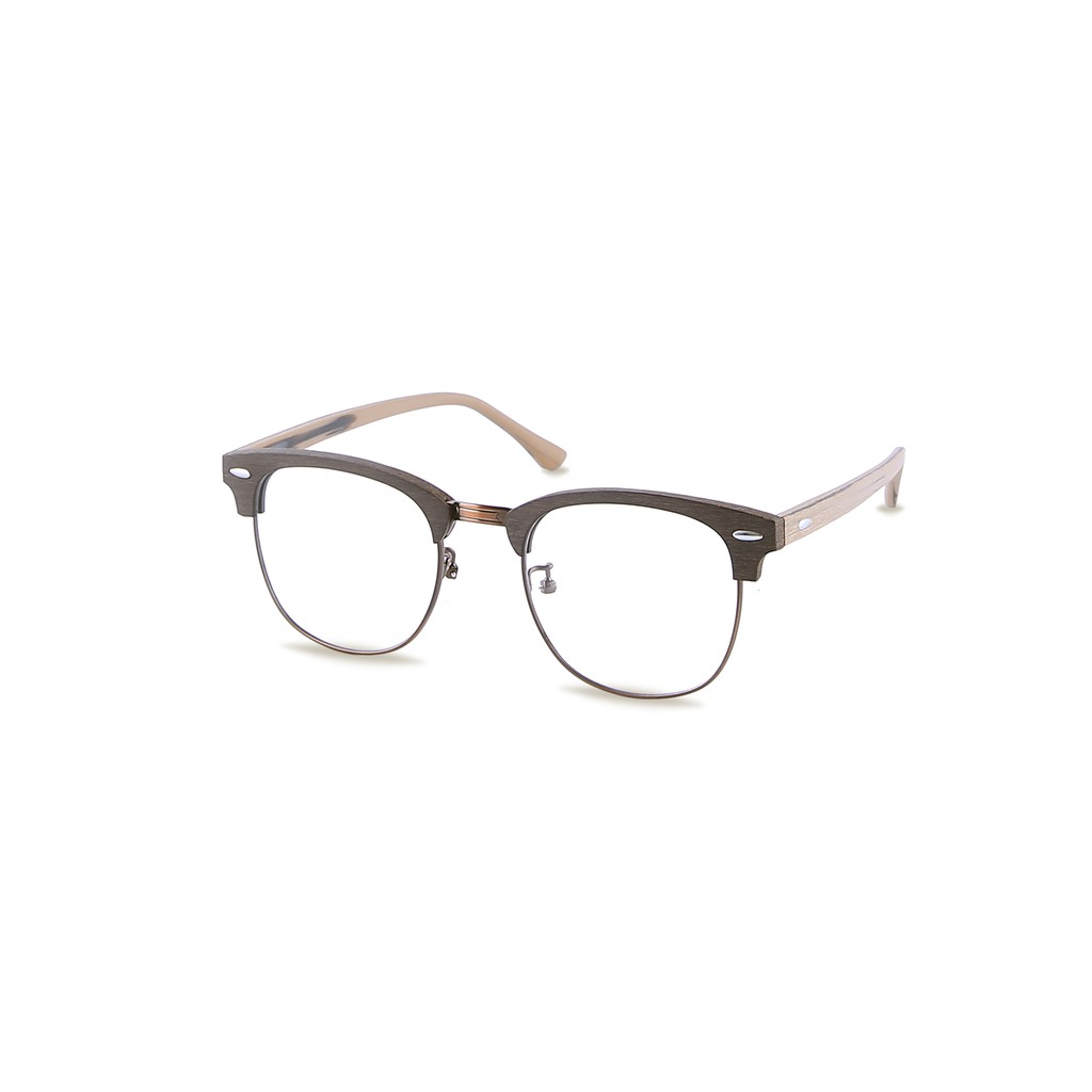 Gọng Kính Vuông Nửa Viền Gỗ | BigBuy360 - bigbuy360.vn