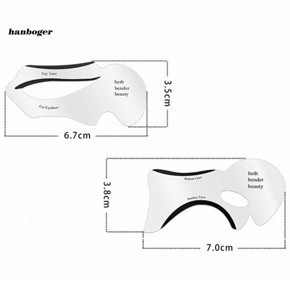 (Hàng Mới Về) Set 2 / 10 Khuôn Kẻ Mắt Trang Điểm Chuyên Nghiệp | BigBuy360 - bigbuy360.vn