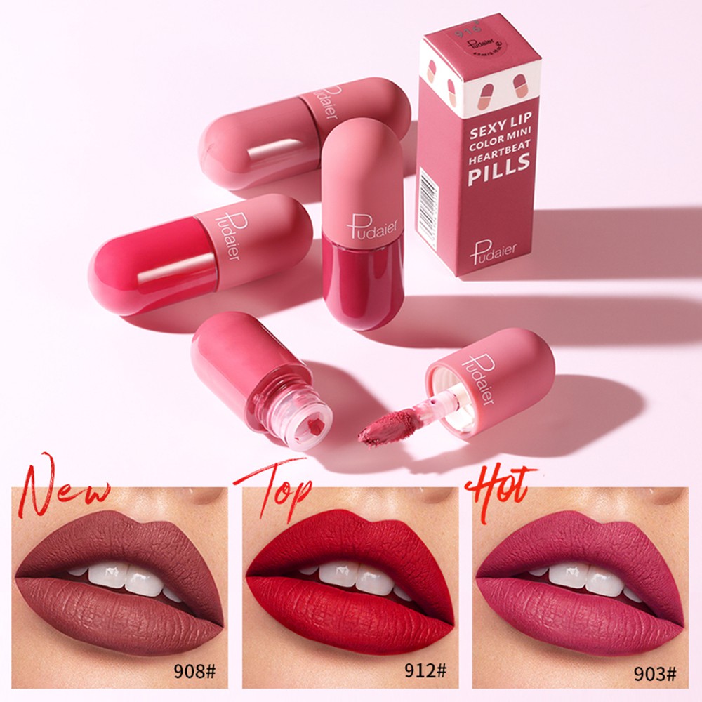 [Hàng mới về] Son môi Pudaier loại nhỏ kháng nước lâu trôi dưỡng ẩm không dính cốc giữ màu 12 tiếng | BigBuy360 - bigbuy360.vn