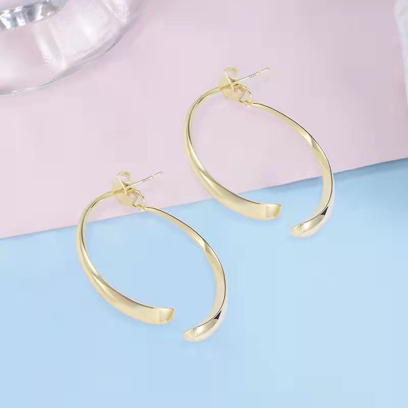 Khuyên Tai Nữ Hình Thánh Giá 925 Thời Trang Hàn Quốc