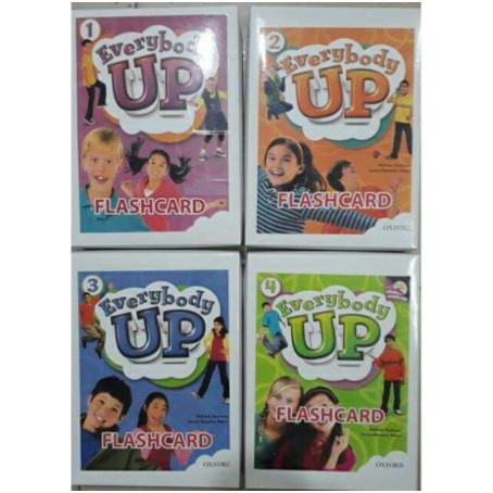Flashcard Everybody Up (size A5 in 2 mặt) cho bé học tiếng anh