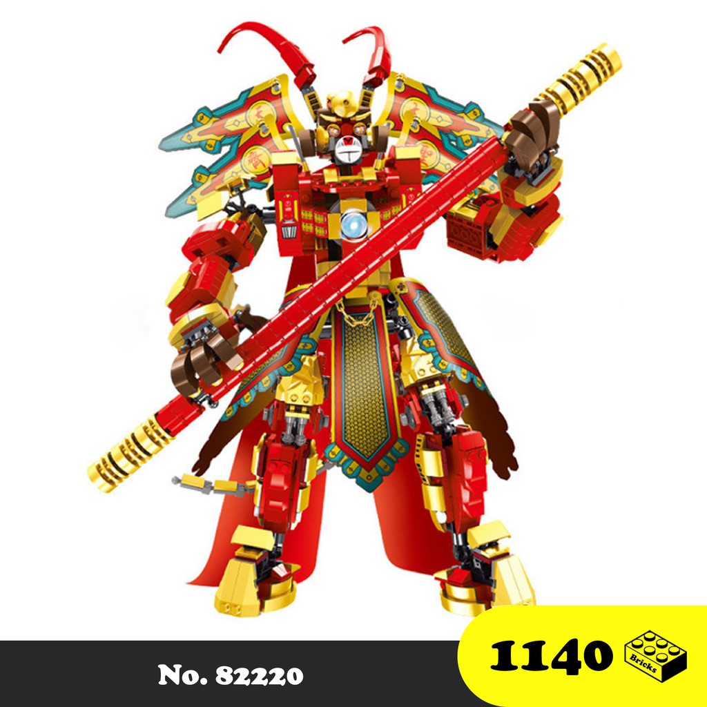 Đồ chơi lắp ráp Ngộ Không Tây du kí - Wukong Sun Monkey King Mech Robot 82220 - Xếp hình Ngộ Không