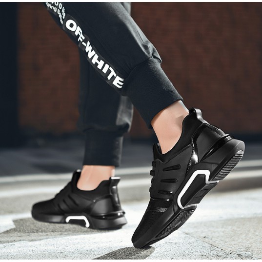 [ FULL BOX ] Giày Nam Thể Thao Full Đen Siêu Hot 2019, Giày Nam Sneaker Thể Thao KTVN 018 (hình thật +video +sẵn) | BigBuy360 - bigbuy360.vn