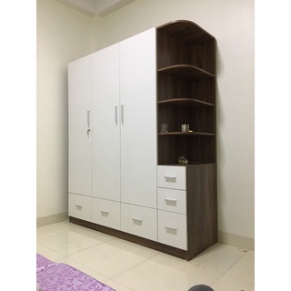 Tủ quần áo có kệ trang trí - Miễn phí vận chuyển lắp đặt