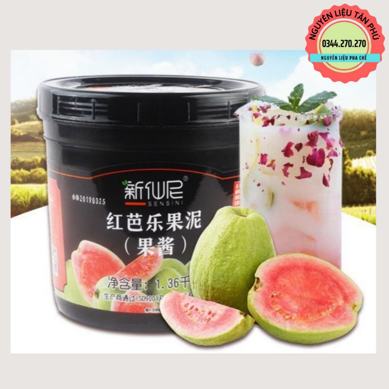 Mứt Sensini Ổi Hồng - Hộp 1,36kg