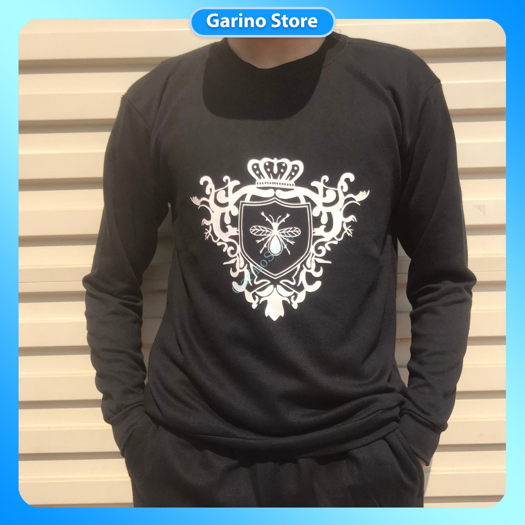 [XẢ KHO] Bộ nỉ nam in hình Ong bằng decal không phai không xù khi giặt | BigBuy360 - bigbuy360.vn