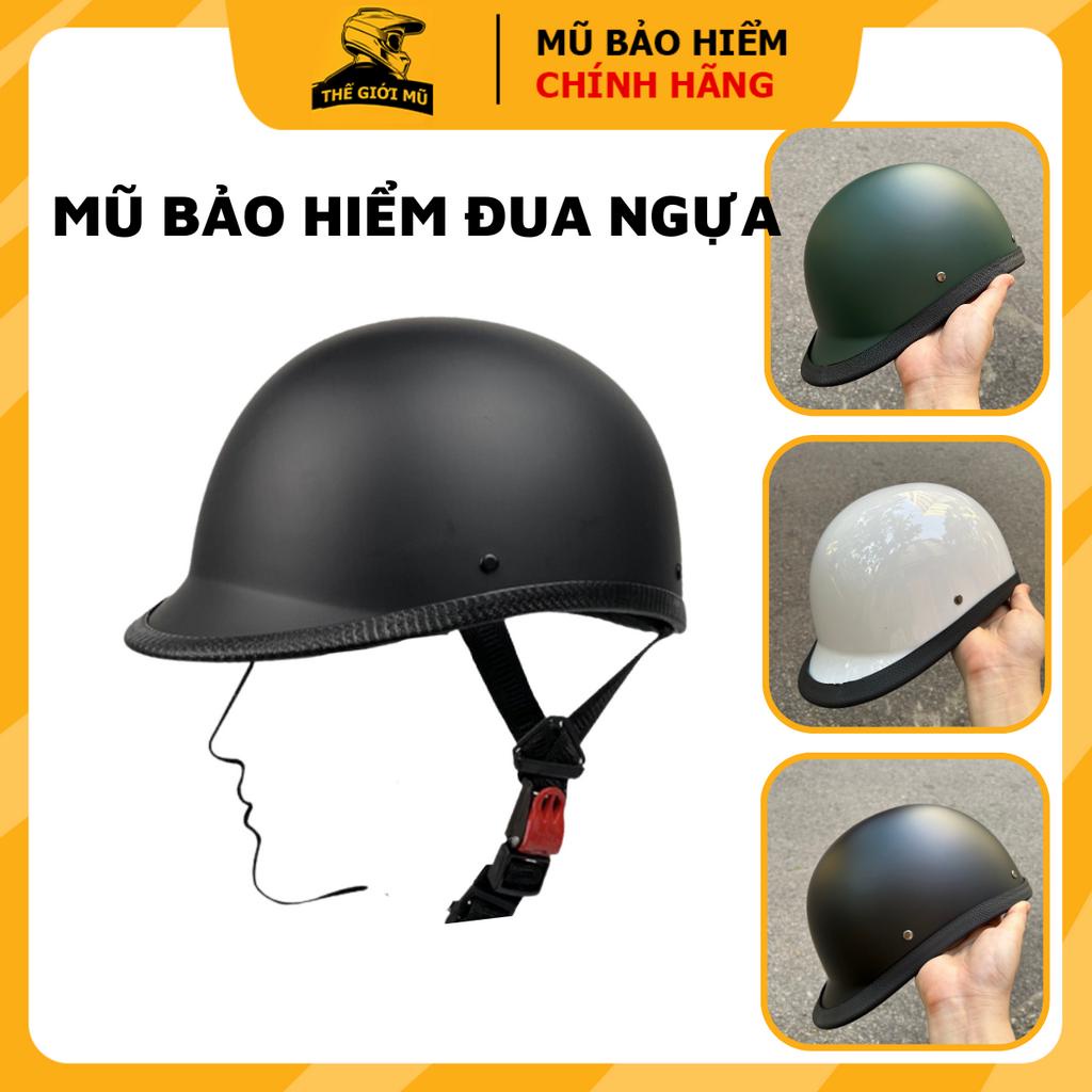 Mũ bảo hiểm nửa đầu đua ngựa gọn nhẹ,nón bảo hiểm thời trang thể thao nam nữ cá tính_thế giới mũ