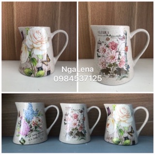Bình cắm hoa vintage- Gốm Sứ Bát Tràng