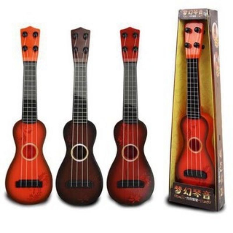 Đồ chơi đàn Ghi ta mini Đàn ukulele nhựa cho bé