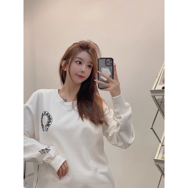 Áo sweater Chrome hearts nam nữ cao cấp khoá sườn