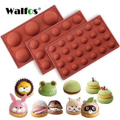 Khuôn bánh silicone hình cầu Walfos