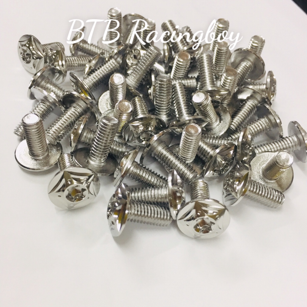 Ốc salaya 6li15 6li20 mẫu đầu dù   gắn dàn áo, ốp pô, baga,...cho mọi dòng xe