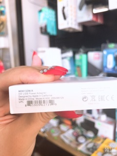 [ GIÁ HỦY DIỆT]Củ sạc dẹt iPhone 5W Zin bóc máy.