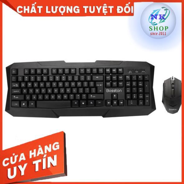 COMBO BÀN PHÍM VÀ CHUỘT có dây Bosston S6600-cổng USB