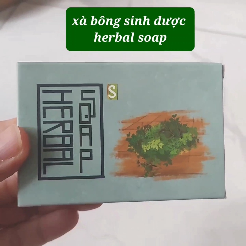 Xà bông sinh dược cao thảo dược herbal soap 100g xà phòng tắm chiết xuất nguyên chất từ thảo mộc thiên nhiên