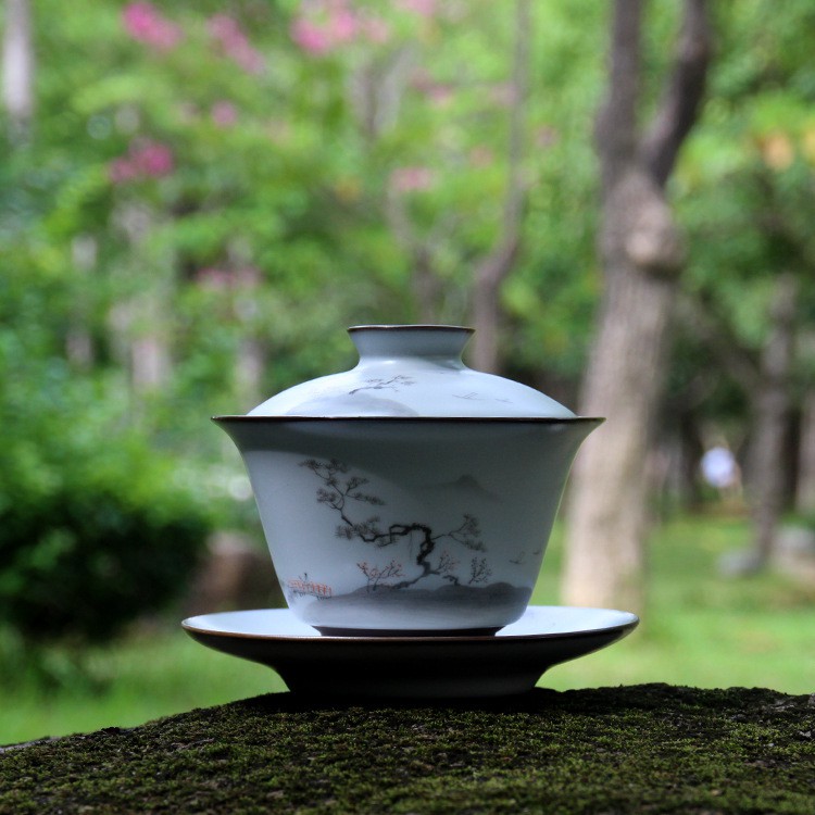 bát gốm đựng trà/cà phê kiểu dáng cổ điển